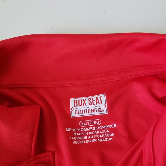 Wisconsin Badgers Polo Shirt Men's Size XL Box Seat Red White NCAA NWT - Picture 7 of 12